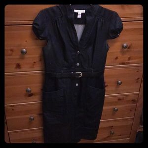 London Times Chambray Belt Dress